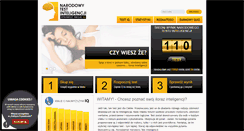 Desktop Screenshot of narodowytestinteligencji.pl