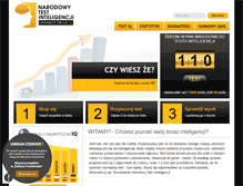 Tablet Screenshot of narodowytestinteligencji.pl